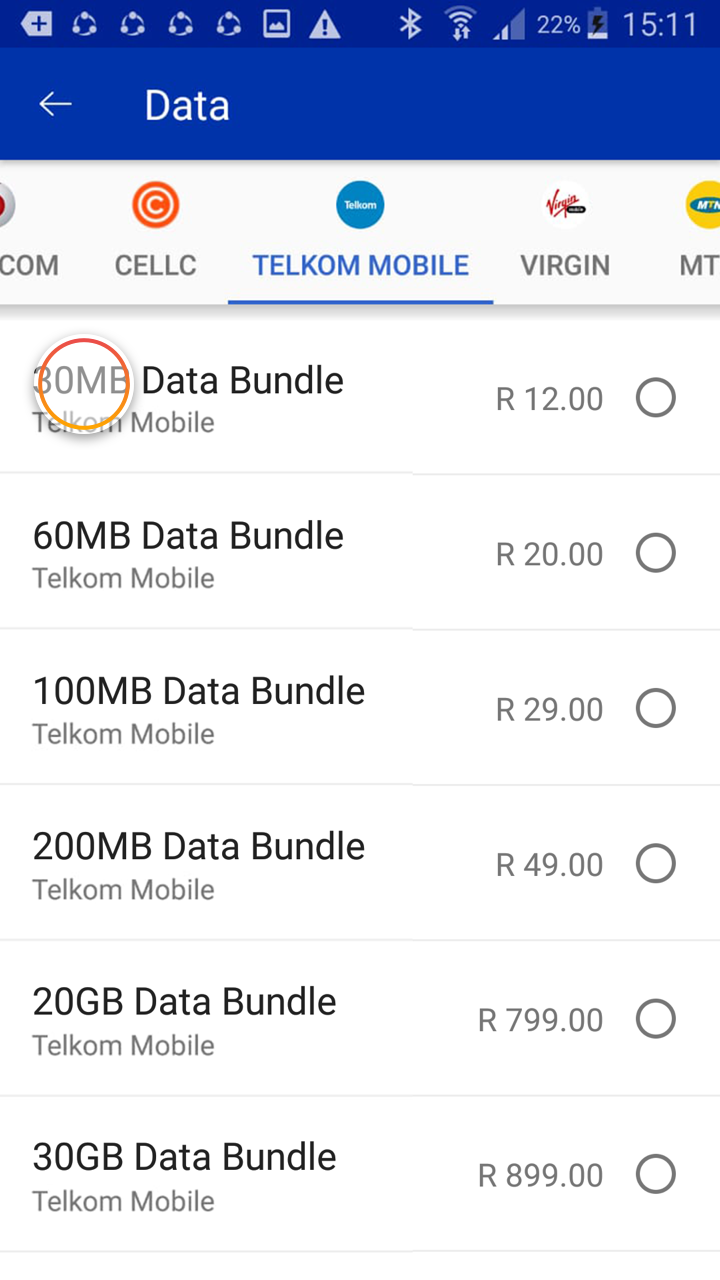 buy data - service provider bundles