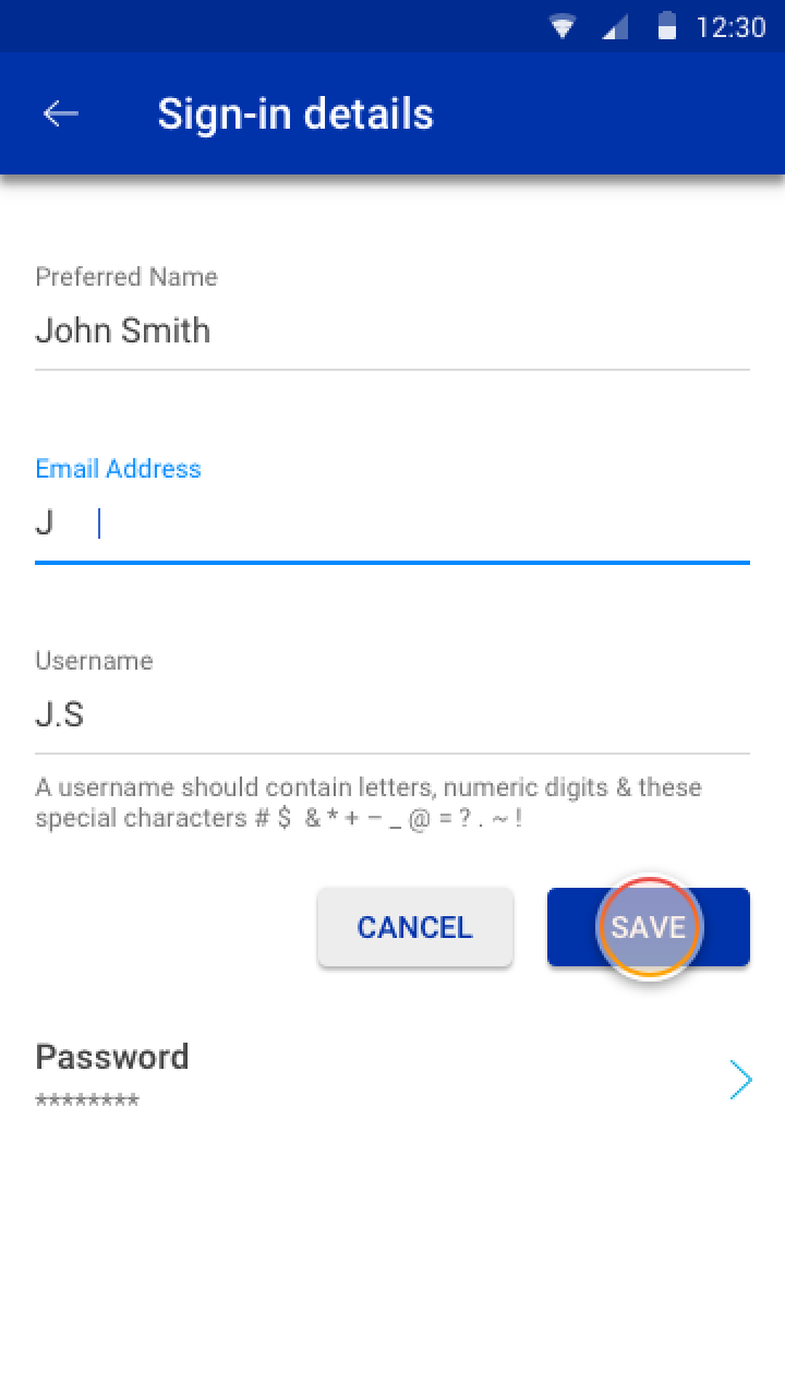 How to change your Banking App signin details Standard Bank