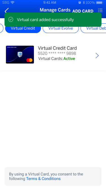 How to create Virtual Cards | Standard Bank