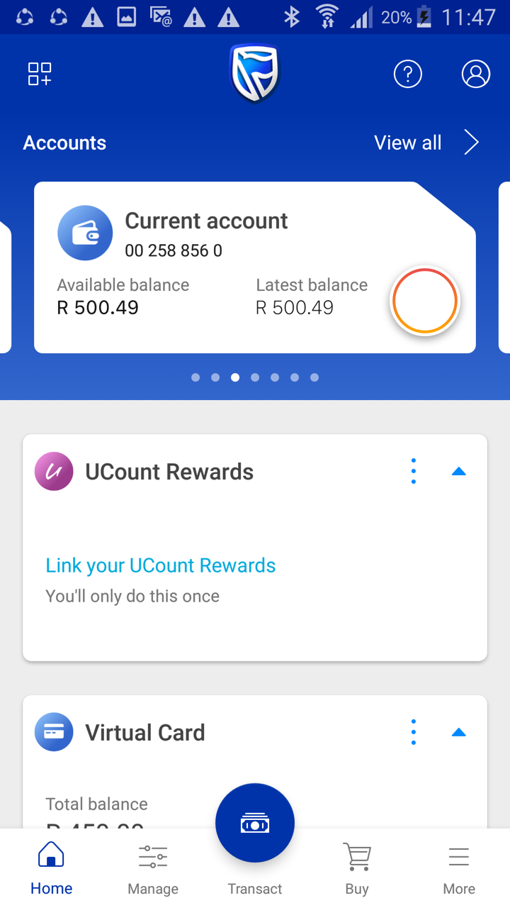 Receive a payment from somebody nearby via QR code Standard Bank