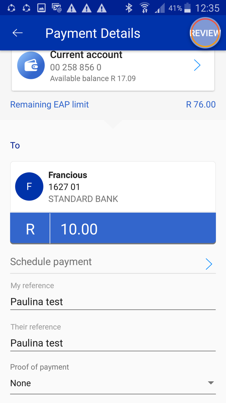 How to pay beneficiaries Standard Bank