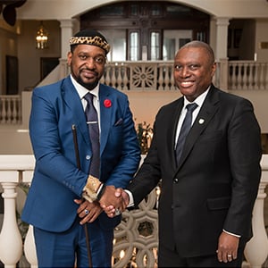 King Misuzulu kaZwelithini and Sim Tshabalala