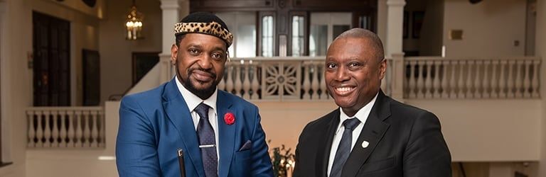 King Misuzulu kaZwelithini and Sim Tshabalala