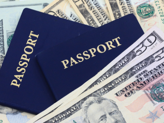 Foreign currency banner
